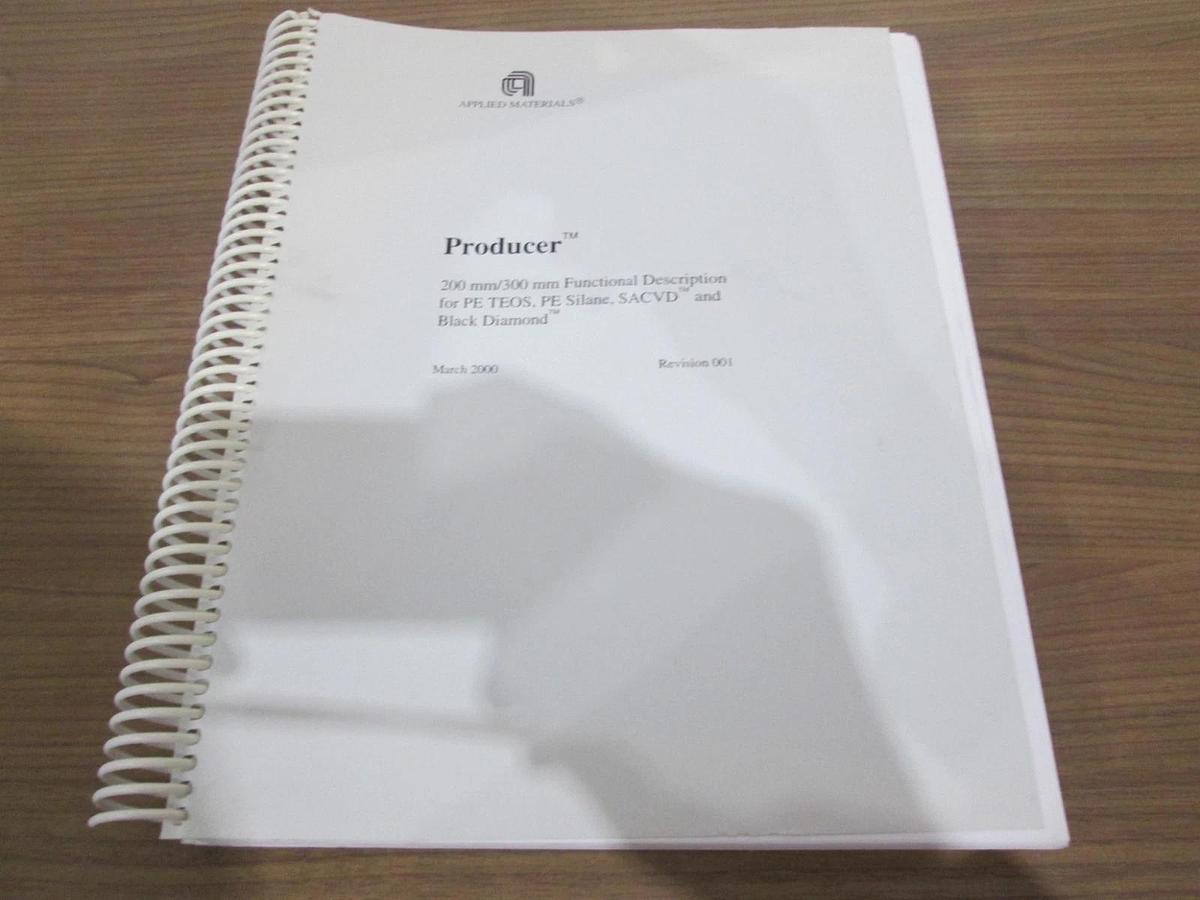 Used AMAT, 200/300mm Functional Description for PE TEOS, PE Silane, SACVD, Used