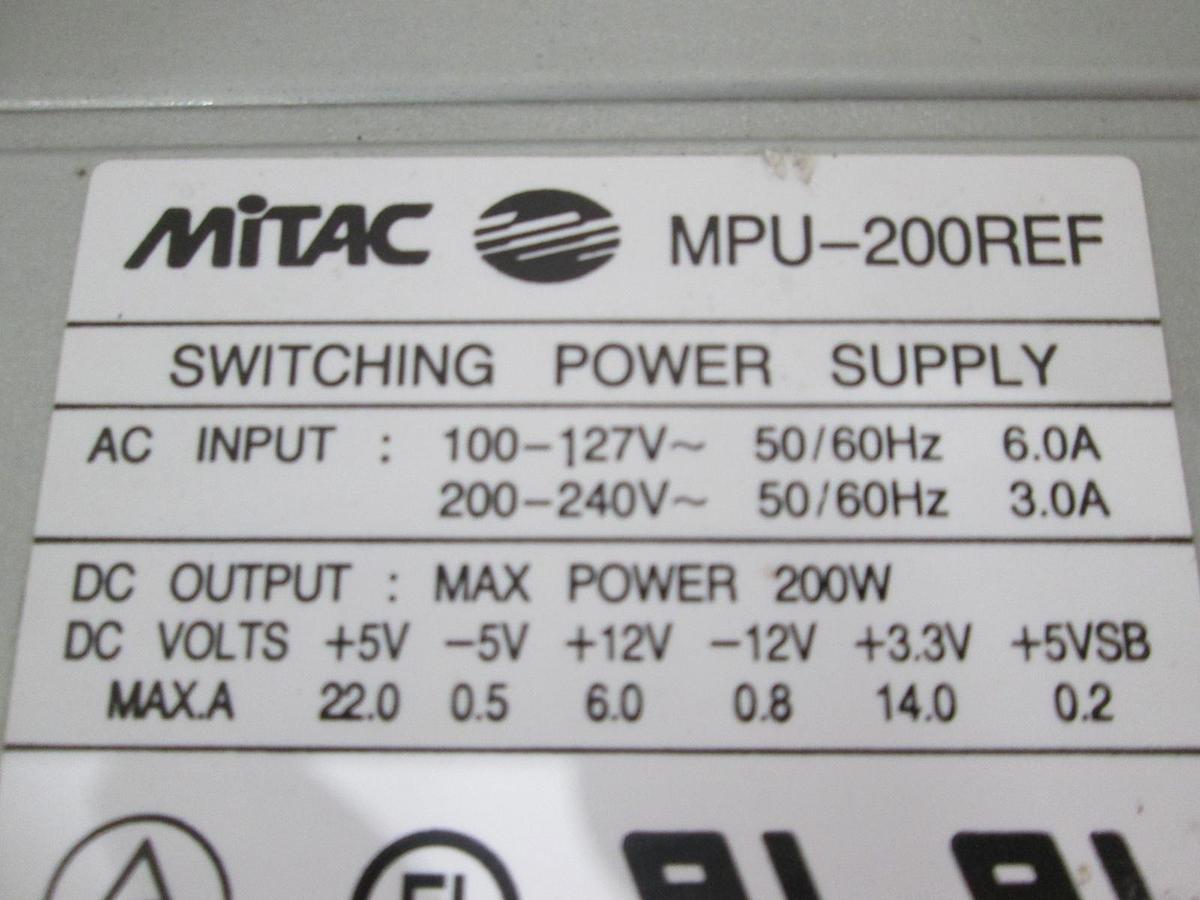 Used Mitac, MPU-200REF, Switching Power Supply, Used