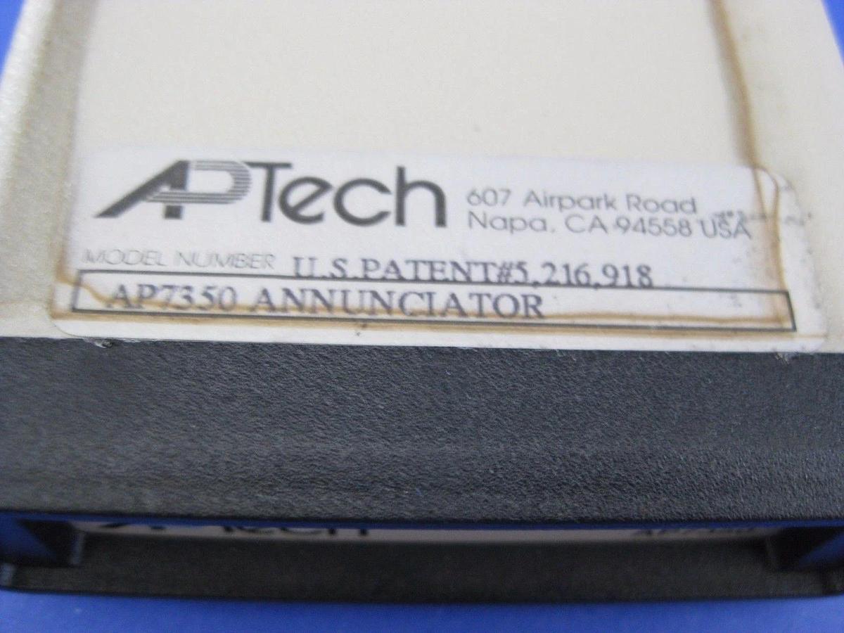 Used Aptech AP7350 Annunciator, Lot of 2 used on ICCI Bruce Furnace Flow Switch