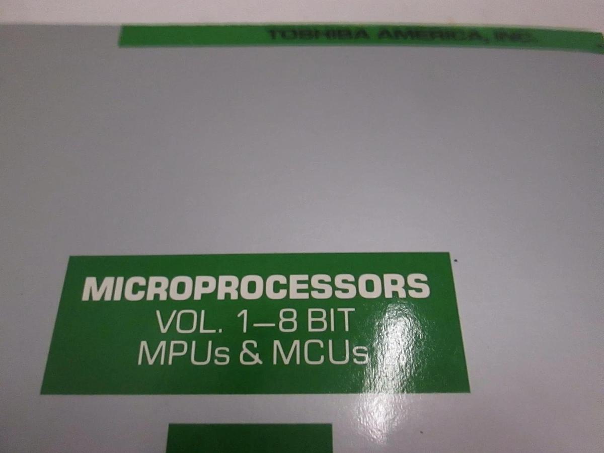 Used Toshiba Microprocessors Volume 1-8 Bit MPU's and MCU's, Used