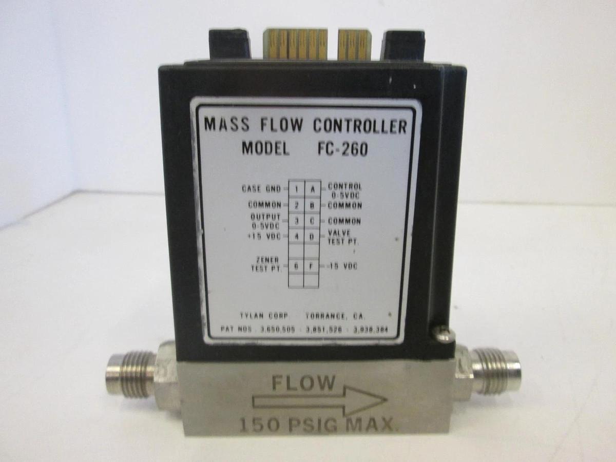 Used Tylan, FC-260, Mass Flow Controller, H2, 1 SLPM, Used