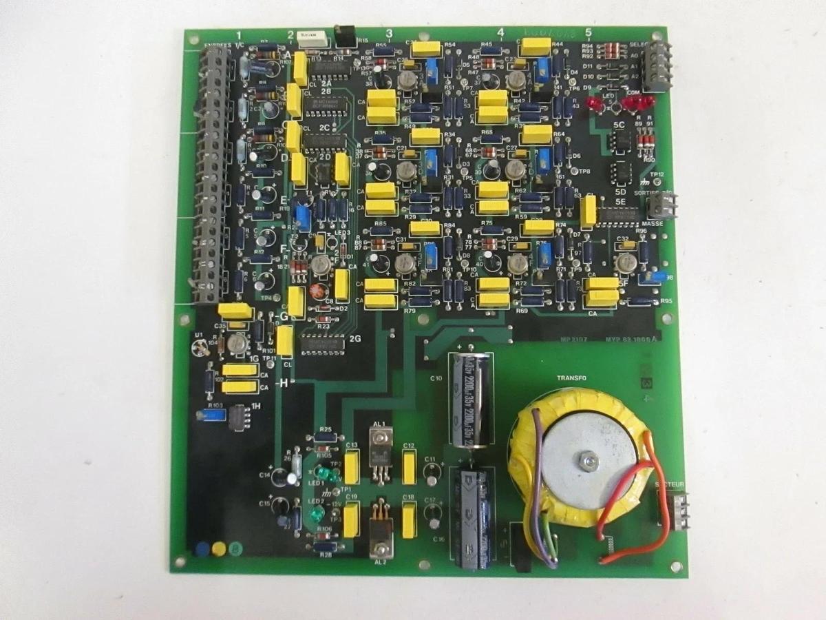 Used Semy Engineering 3 zone R type TC amplifier MYP 821000A Board