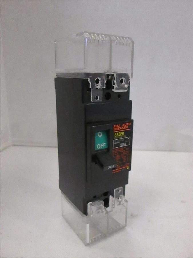Used Fuji Auto Breaker, SA32B, Circuit Breaker, 2 Pole, 30A, 220 V, Used