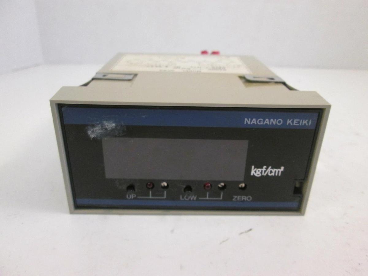 Used NAGANO KEIKI  GC82 Digital Indicator, 200-100 VAC,  -1 - 3 Kgf/cm2, 0-60mV