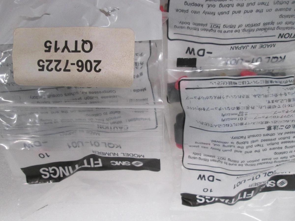 SMC, KQL 01-U01, Elbow Fitting, New, Lot of 45