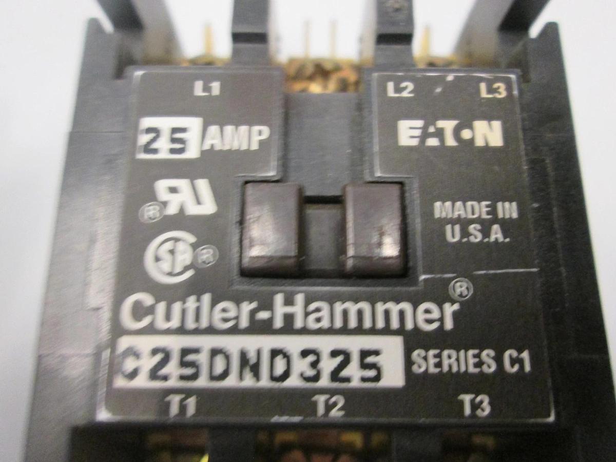 Used Cutler-Hammer, C25DND325, Contactor, 25A, Used
