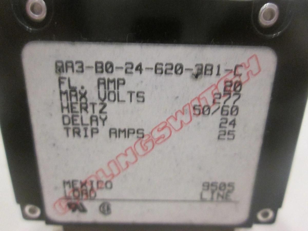 Carling Switch, AA3-B0-24-620-381-C, 20 AMP CIRCUIT BREAKER 3P, New