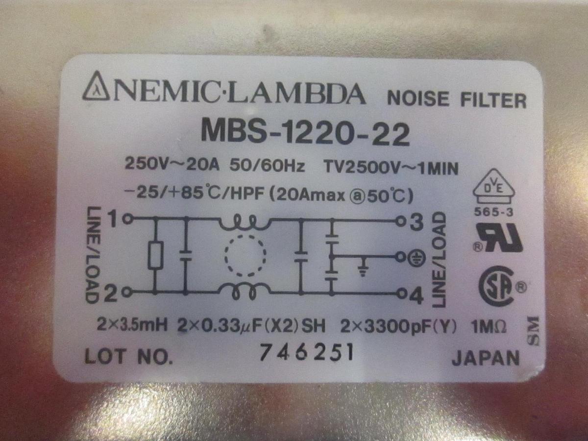 Used Lambda Noise Filter, MBS-1220-22