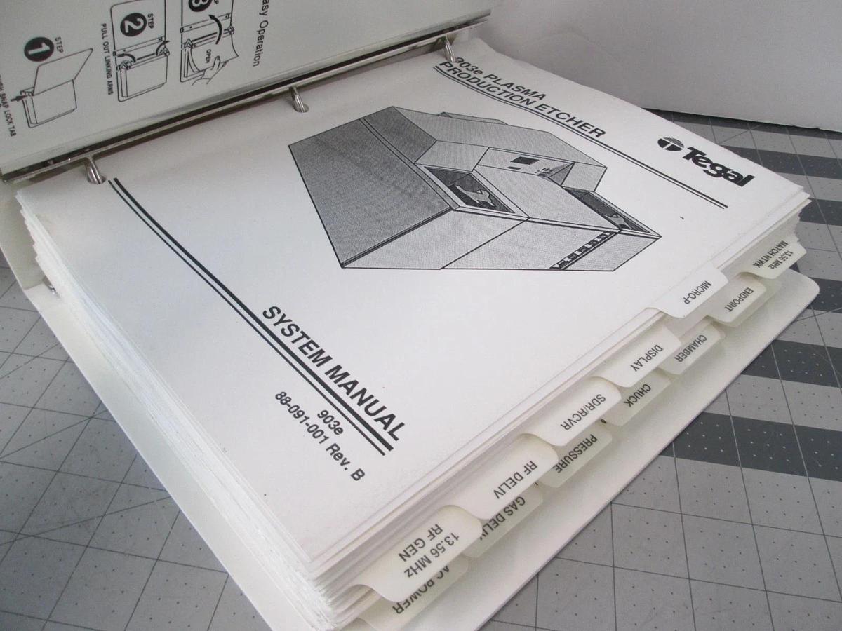 Used Tegal, 903e, System Manual, Volume 2, Used