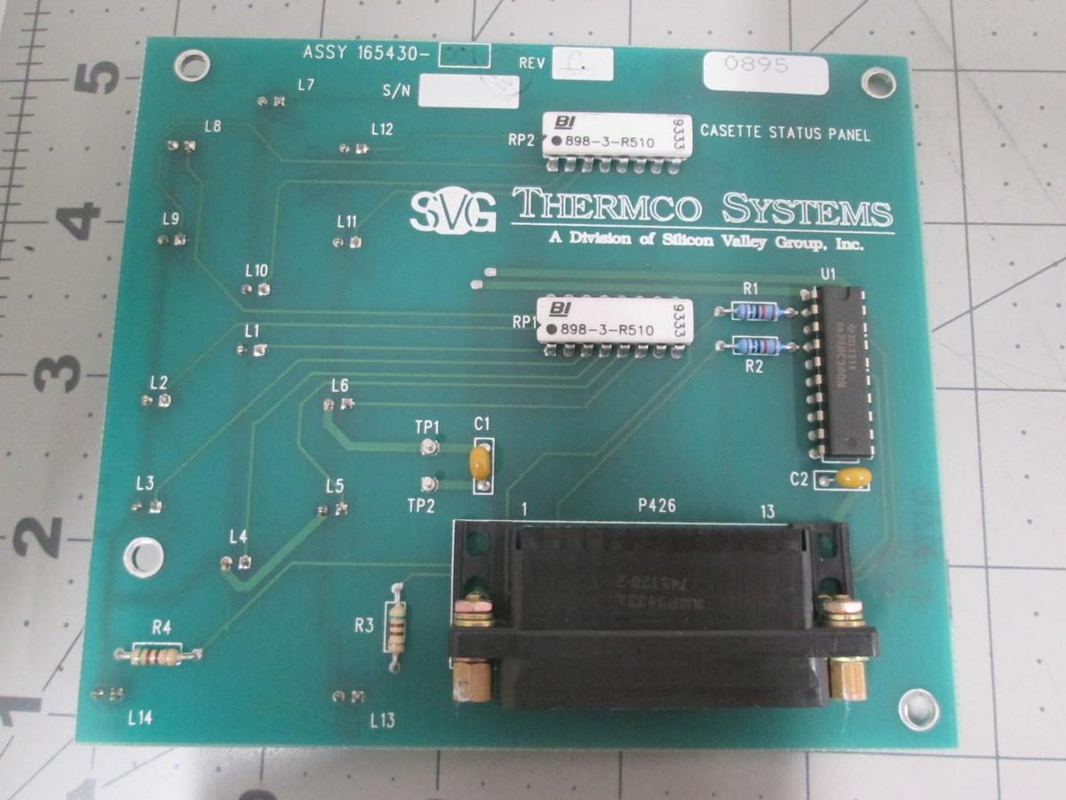 Used SVG VTR, 165430-001R, Cassette Status Panel, PCB Assy, New