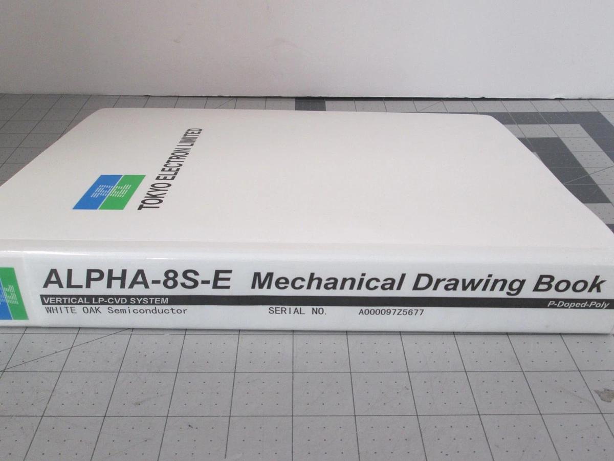 Used TEL Tokyo, ALPHA-8S-E, Mechanical Drawing Book P-Doped-Poly, Used
