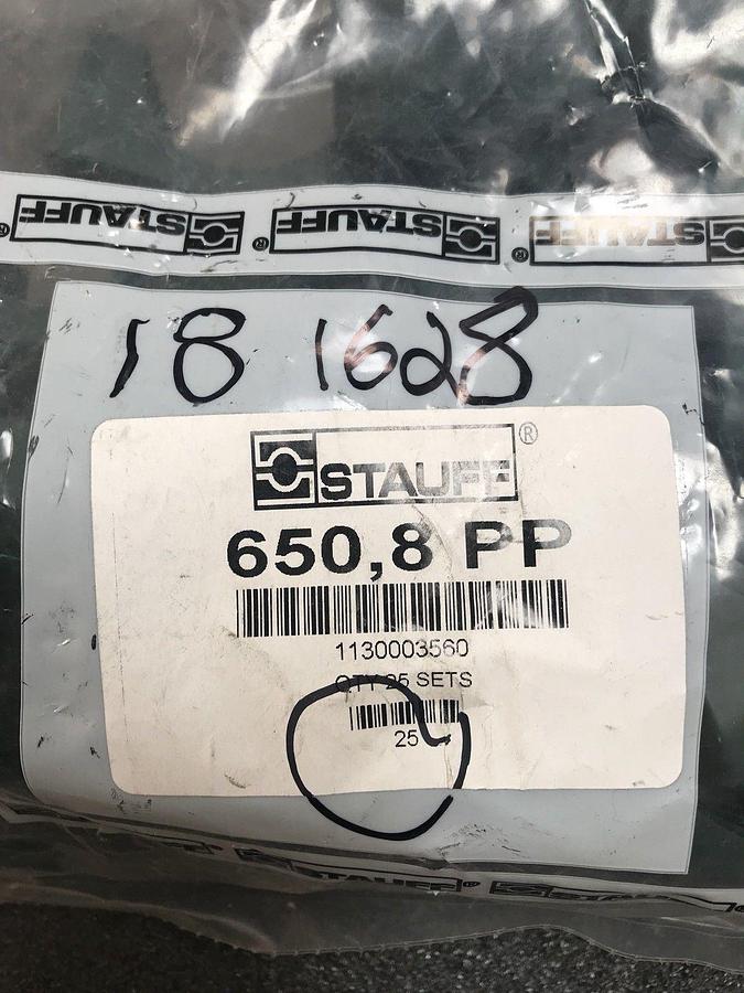 STAUFF 650,8PP  Green Polypropylene Clamp Body, Lot of 20 Sets