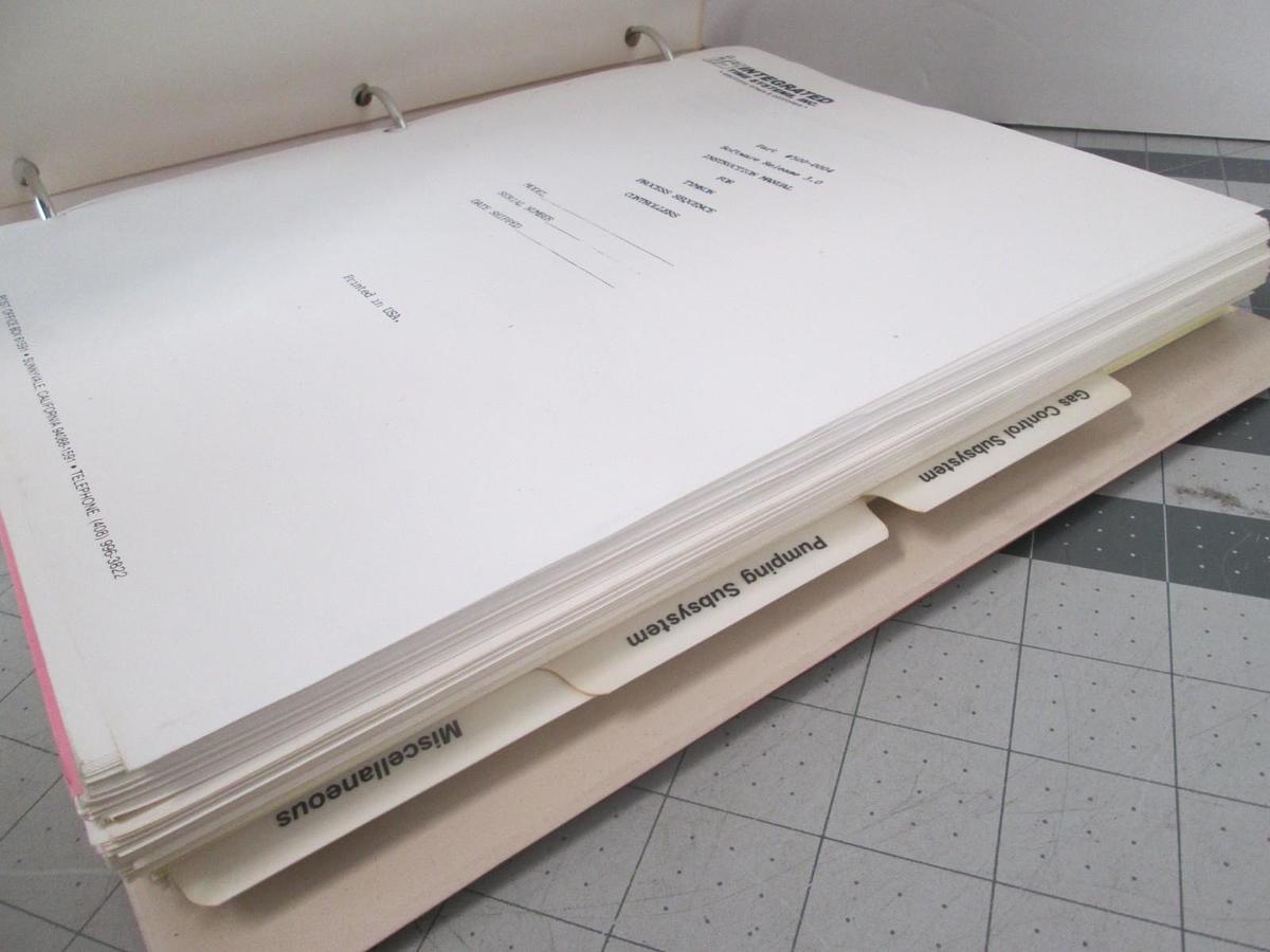 Used Integrated Time Systems, Tymkon Process Controller Instruction Manual, Used