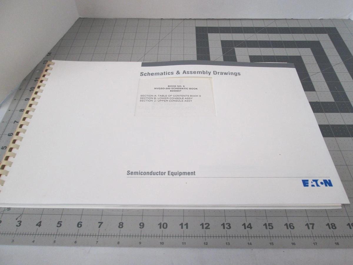 Used Eaton, NVGSD-200, Book 9, Schematics and Assembly Drawings, Used
