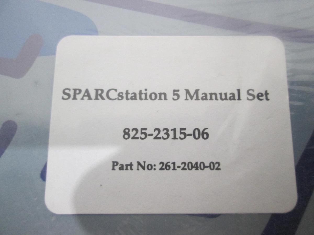 Used Sun, SPARCstation 5 Manual Set, 825-2316-06, 261-2040-02, New