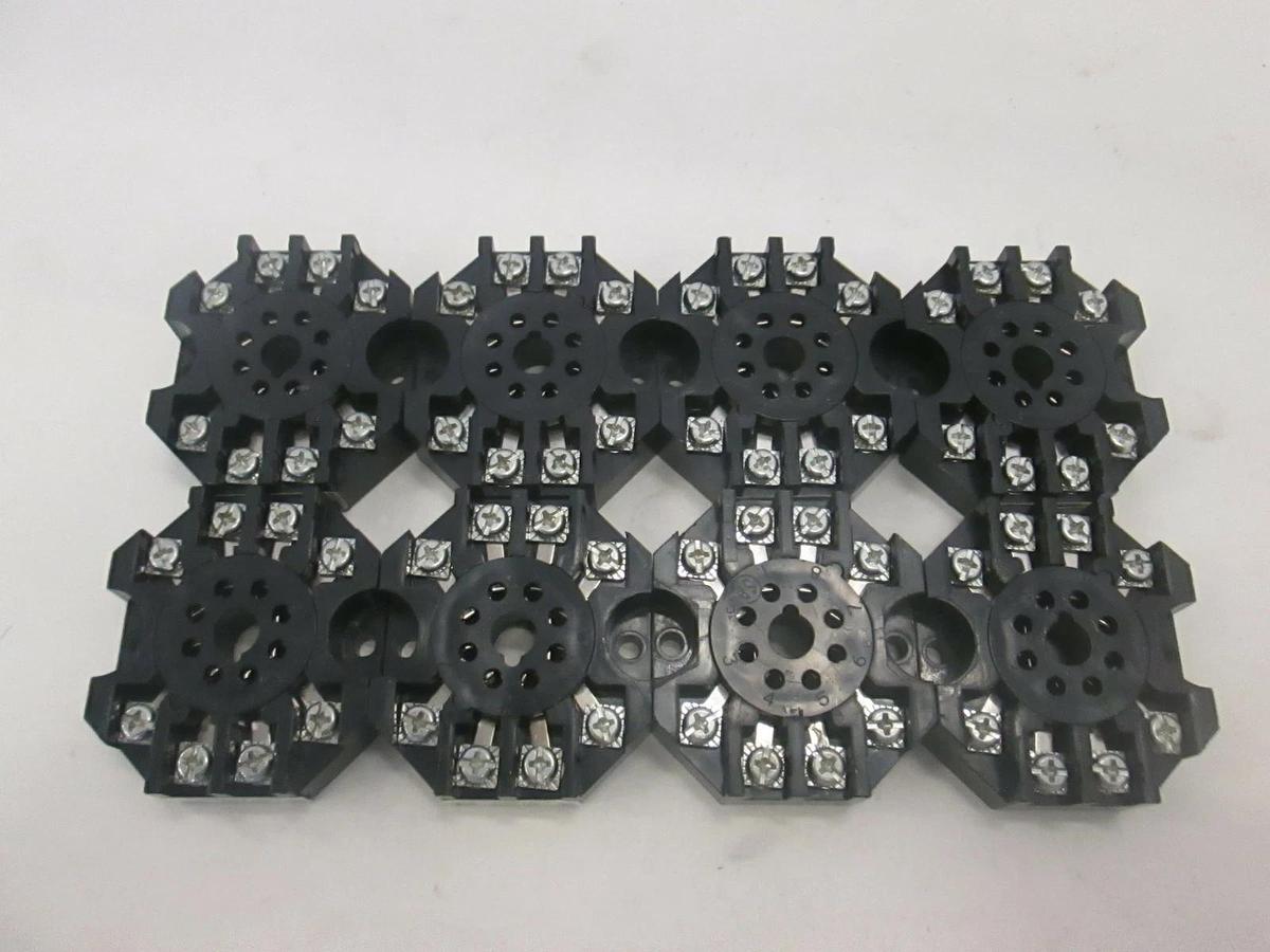 Used Custom Connector, Relay Socket, RB08-PC, Used, Lot of 8