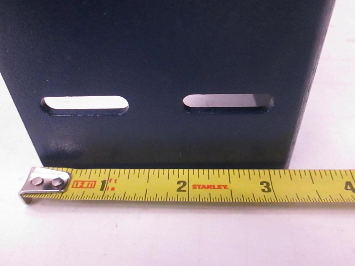3.5x5.2 inch Blue Powder Coated Aluminum Gen Purpose Bracket, New w gusset