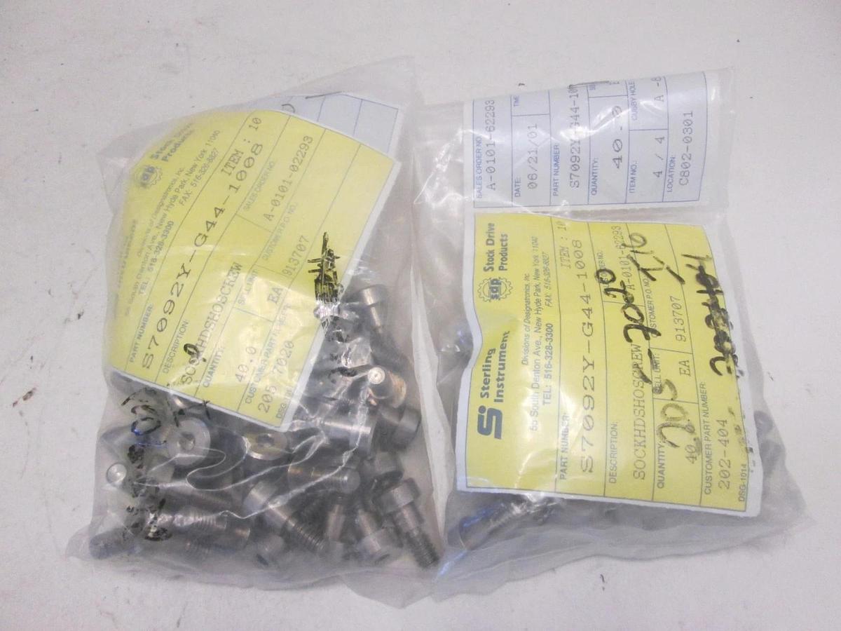 Sterling Instruments, S7092Y-G44-1008, SCR PRECISION SOC HD SHLD, New, Lot of 80