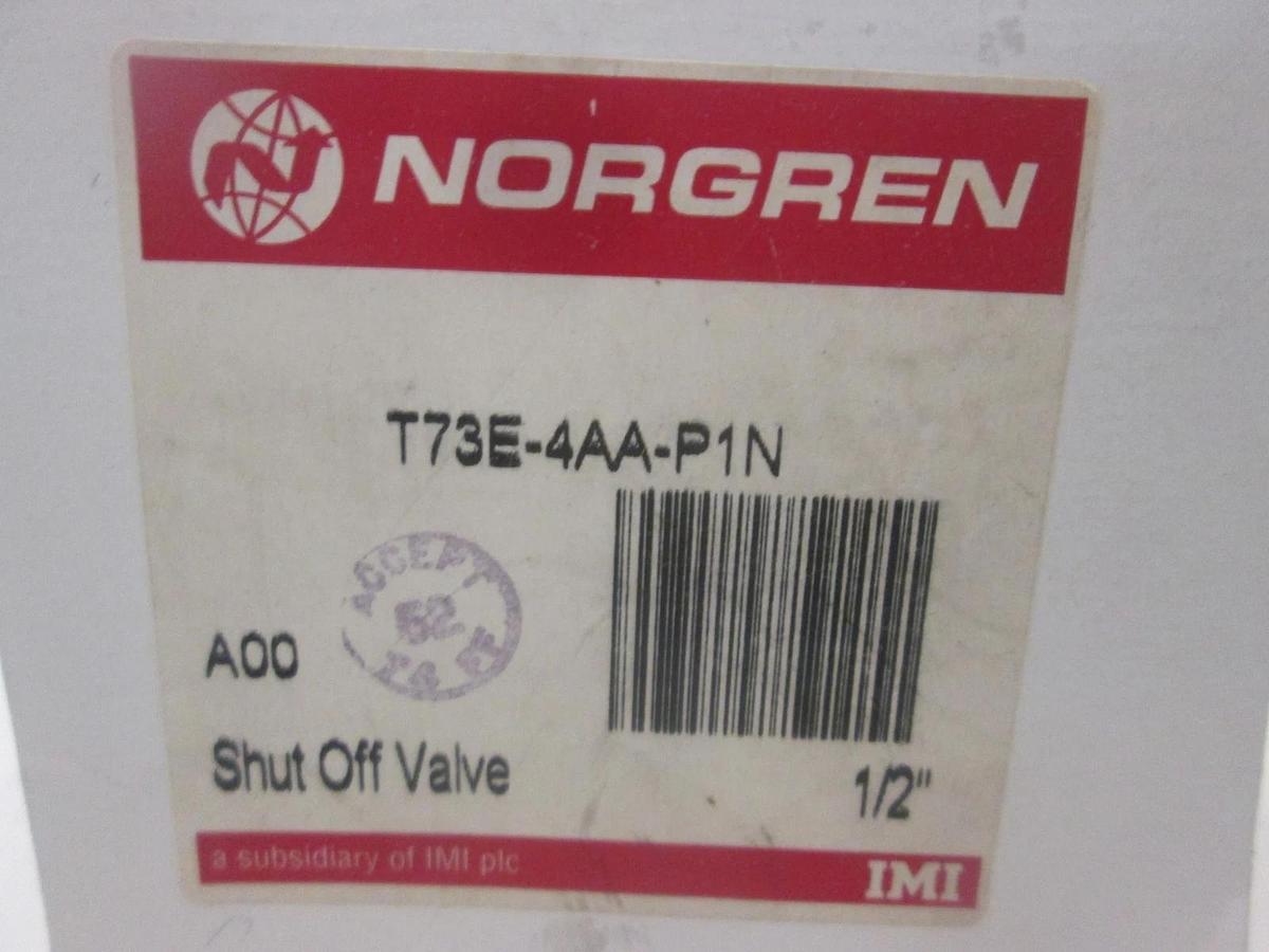 Norgren, T73E-4AA-P1N, 1/2" Shut Off Valve, New