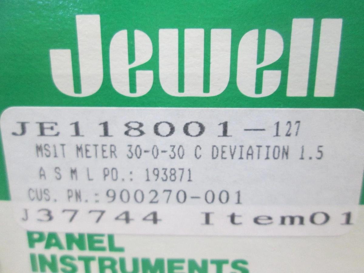 Jewell, MSIT Meter, 30-0-30 C Deviatoin 1.5, JE118001-127, New