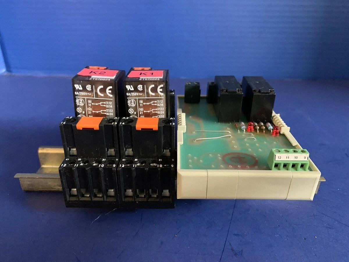 Used Wieland Bamberg Module Assy w/ Schrack ZT570024 Relays, Used