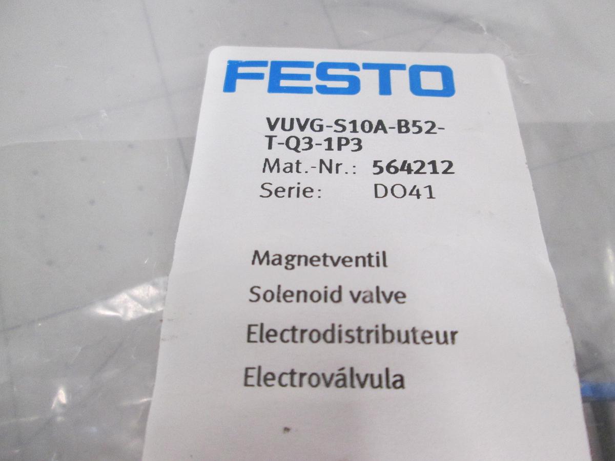 Festo, VUVG-L10A-B52-T-M3-1P3, Solenoid Valve, 1.5-8 Bar, New