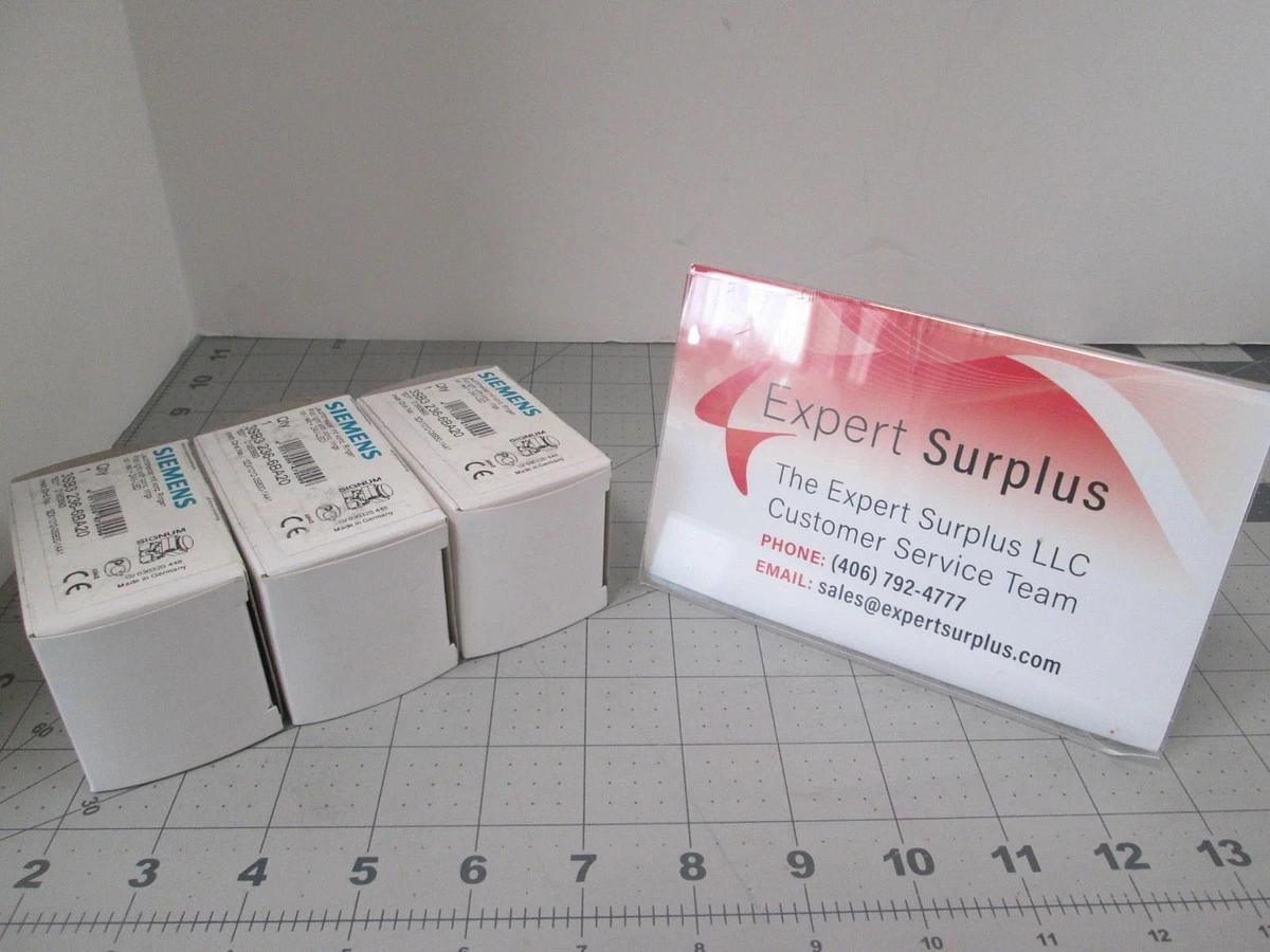 Siemens, 3SB3 236-6BA20, Red Pilot Light Indicator, New, Lot of 3