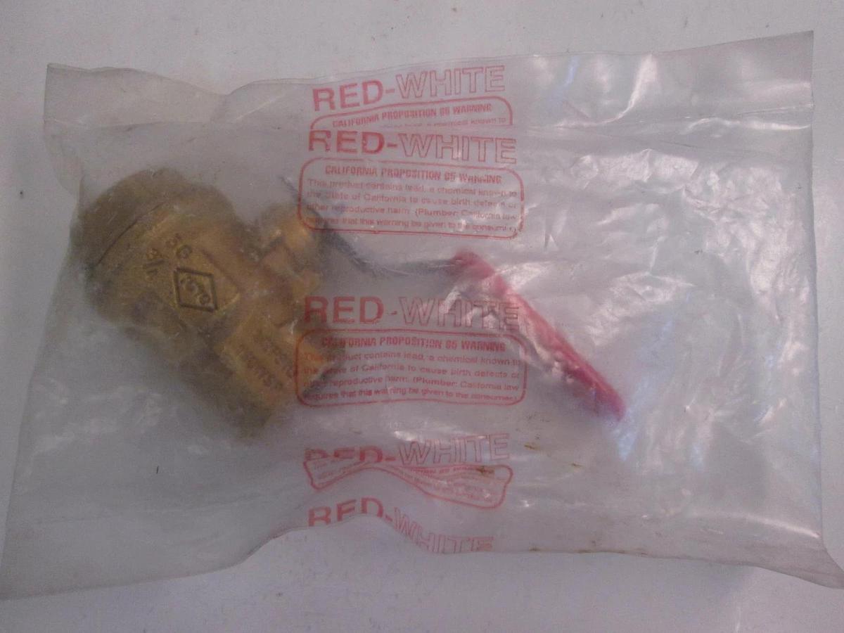 Asco Red&White Valve w/ Handle, 130WSP, 1/2 PSIG, NIP
