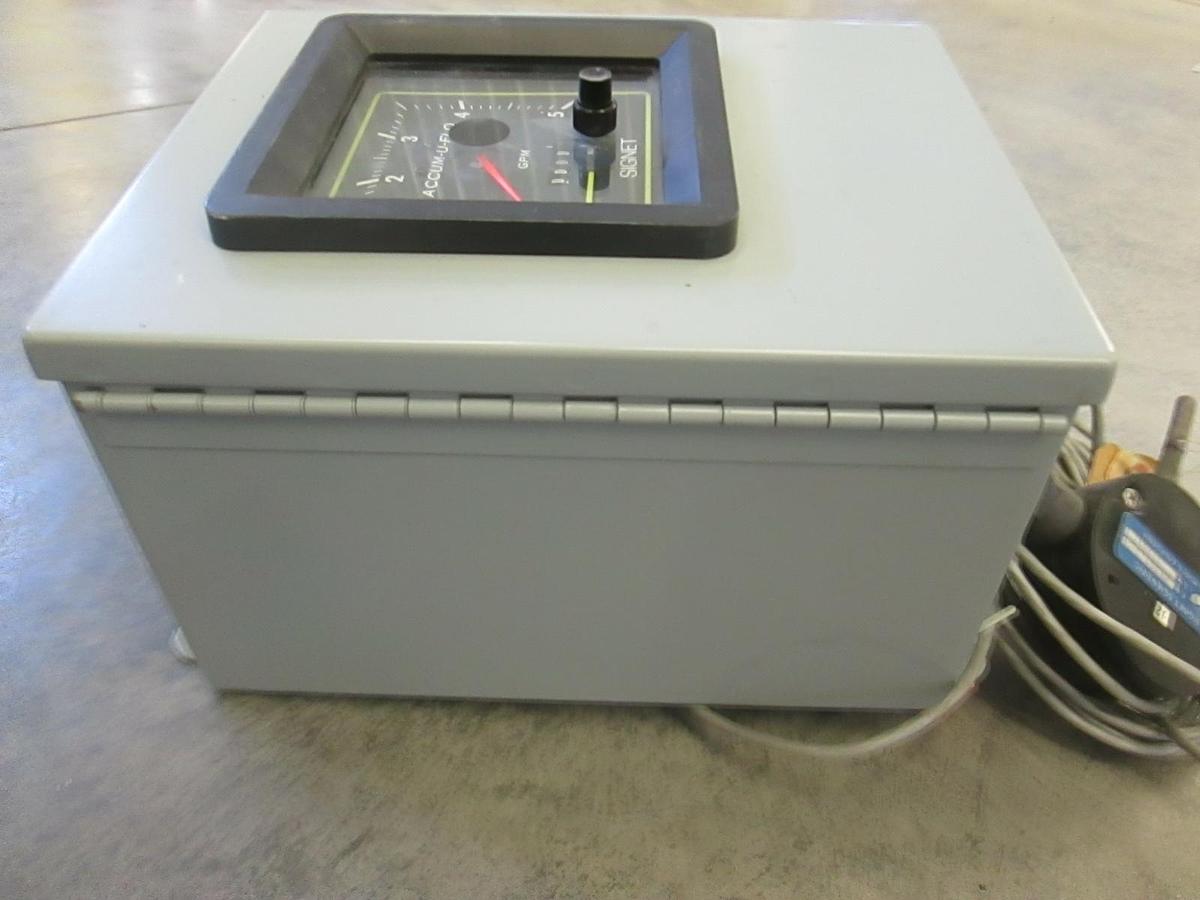 Used Signet di Water Flow Sensor, and Readout Assy, MK508.3-2, Used