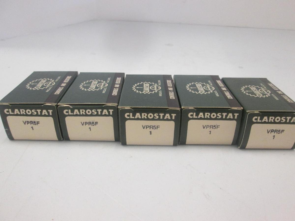 Used Clarostat, VPR5F, OHMS 5K Resistor, New, Lot of 5