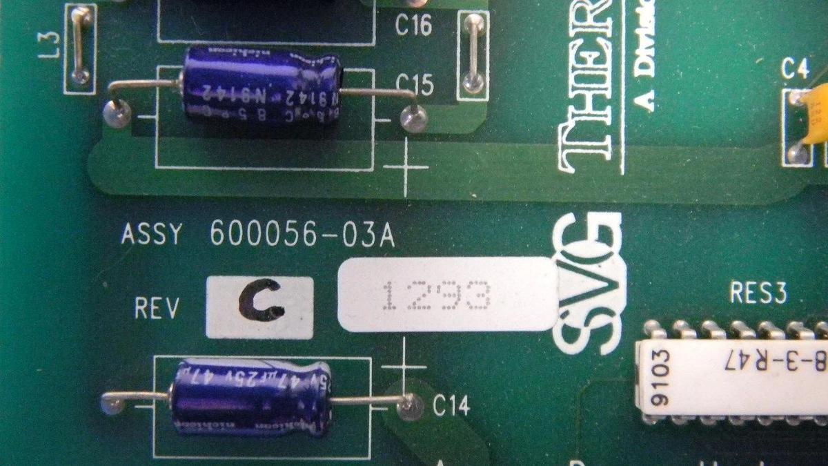 Used SVG 600056-003A Rev C, PCB Assembly, Working When Removed
