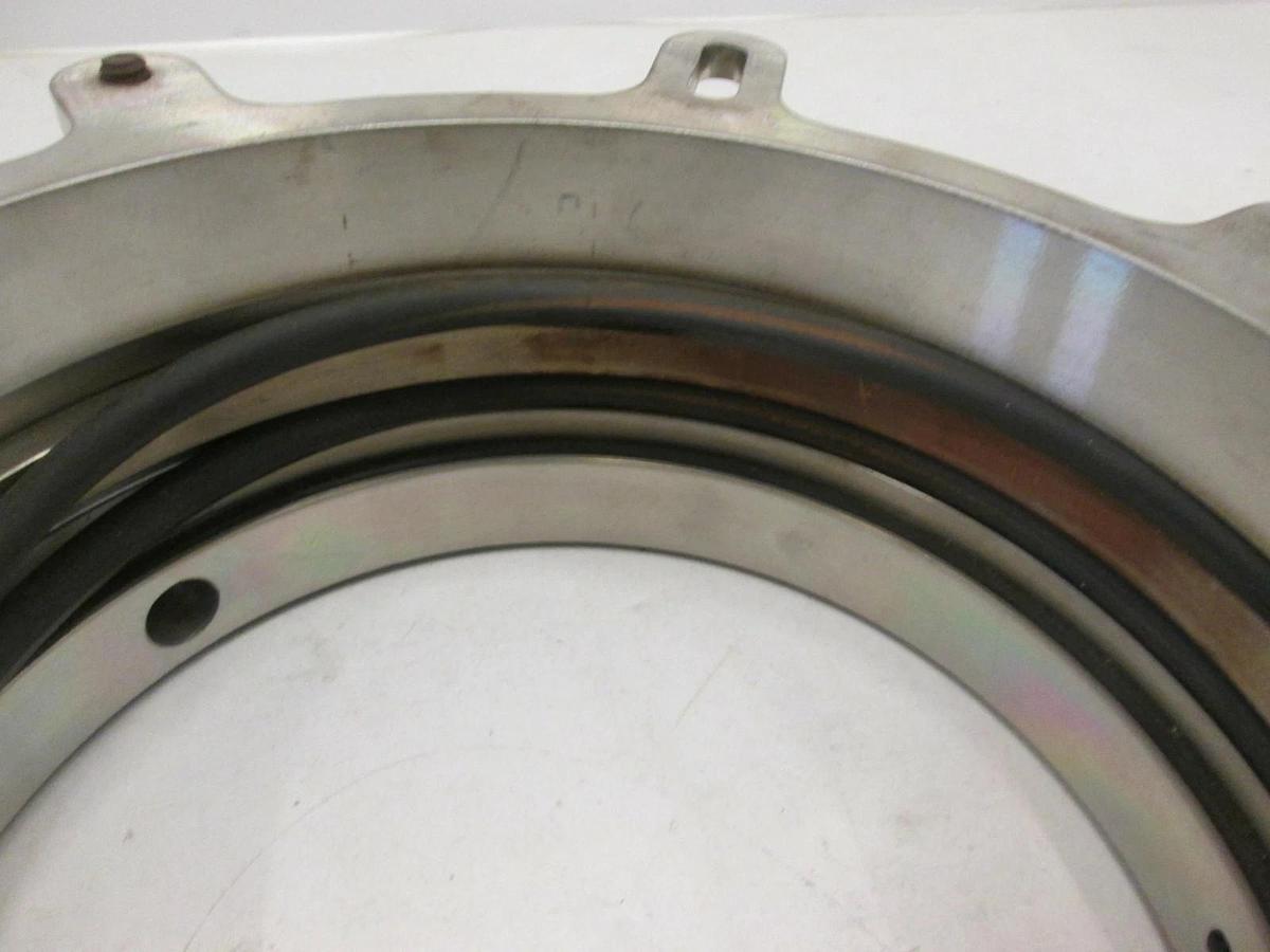 Used End Cap, 150/156 Front LPCVD Furnace Flange, water cooled, 1/4 vco gas in Used