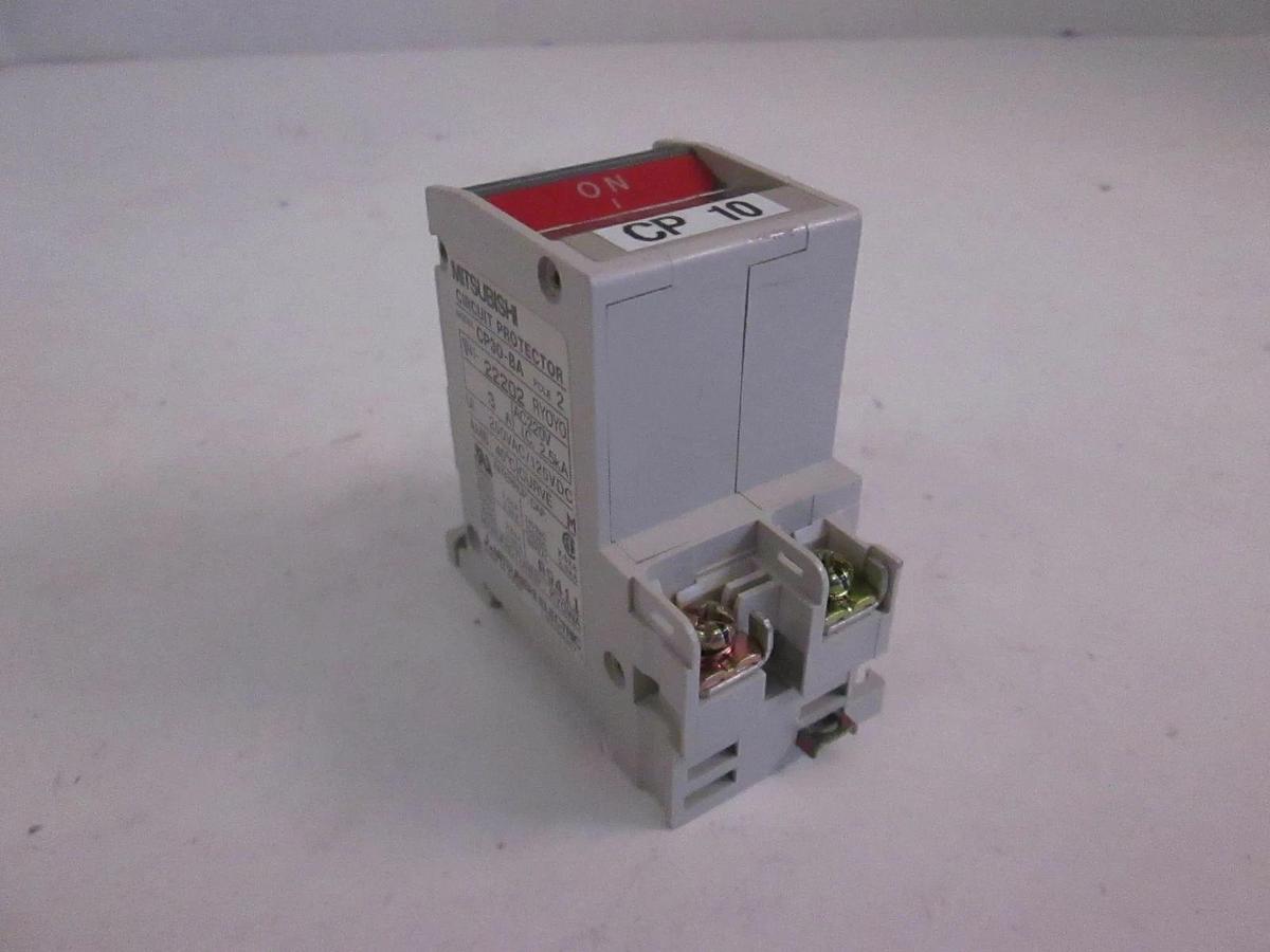 Used Mitsubishi Circuit Protector CP30-BA, 3A, 250VAC/125VDC, 2 Pole, Used