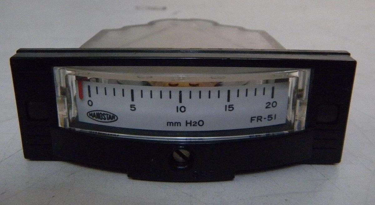 Used Manostar Gauge FR51, 0-20 mm H2O, Used