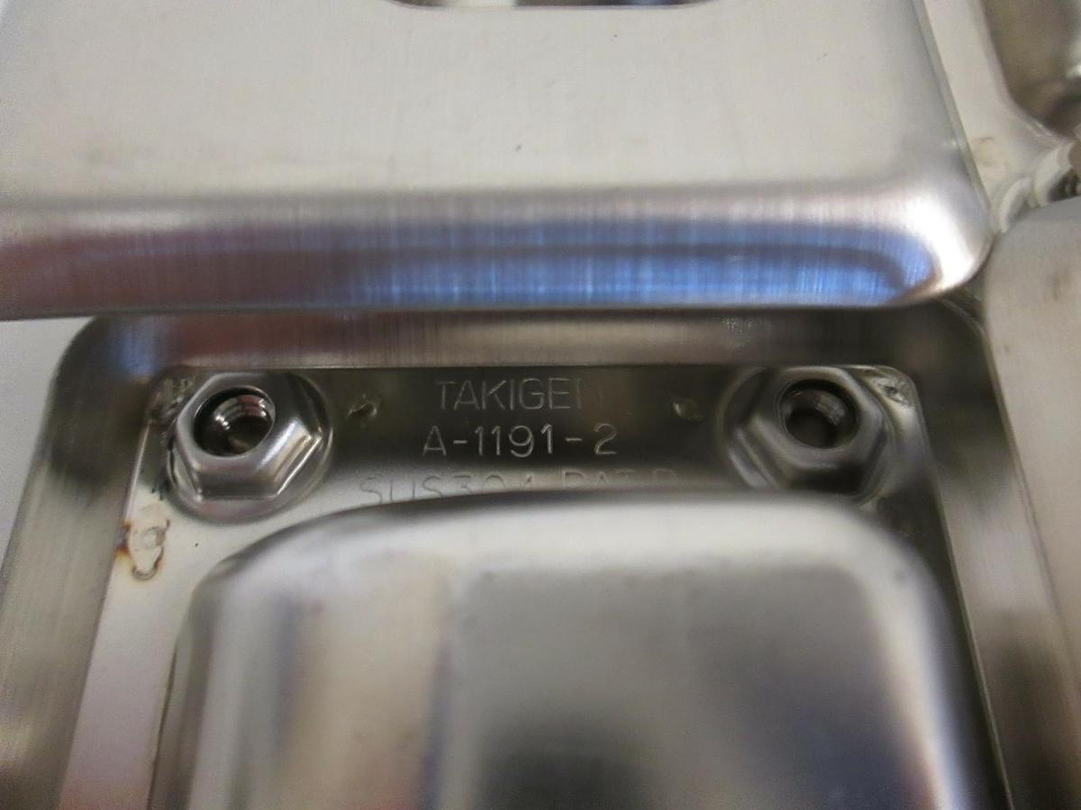 Used Takigen Stainless Steel Flush Mount Metal Grips, A-1191-2, SUS304, Lot of 4