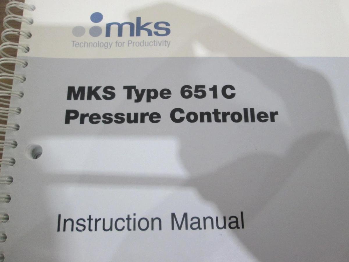 Used MKS, Type 651C, Pressure Controller, Instruction Manual, Used