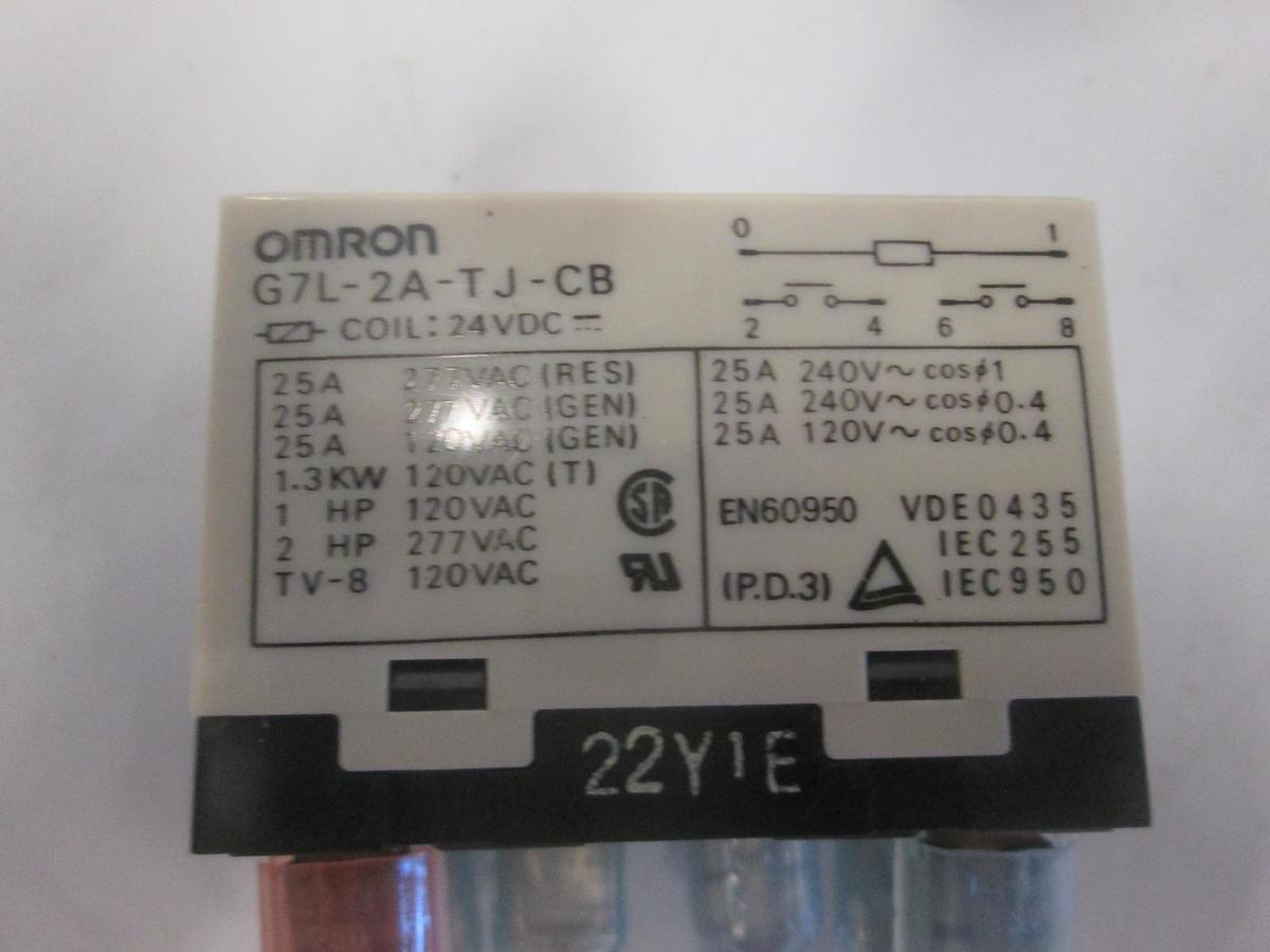 Used Omron, G7L-2A-TJ-CB, Enclosed Power Relay, Used, Lot of 2