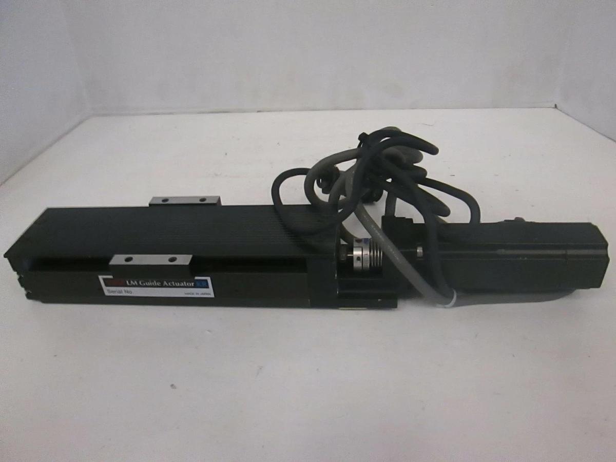 Used THK LM Guide Actuator KR w/ Simple Servo Motor 524-20-312B, Used