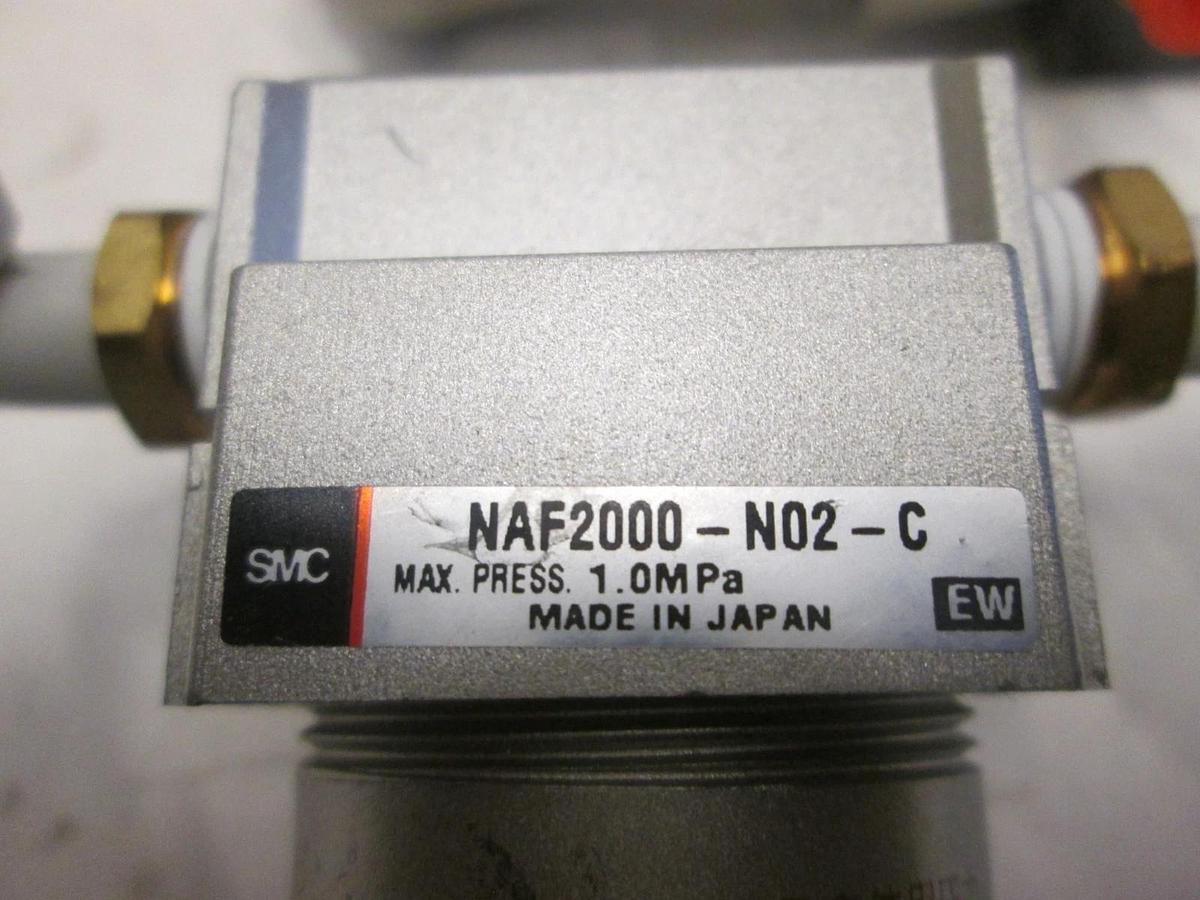 Used SMC, NAF2000-N02-C, Pneumatic Filter, Used, Lot of 2