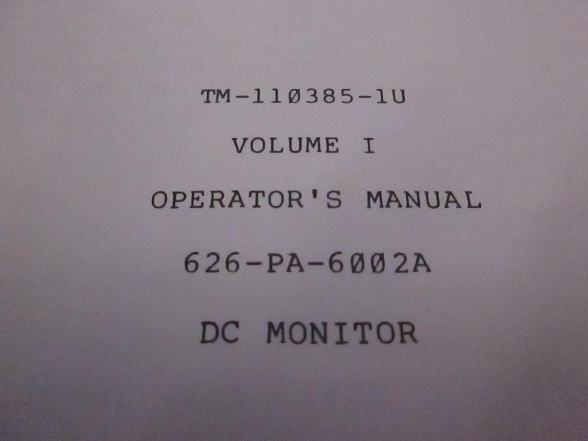 Used Dranetz Volume 1 Operators Manual for TM-110385-1U, Used