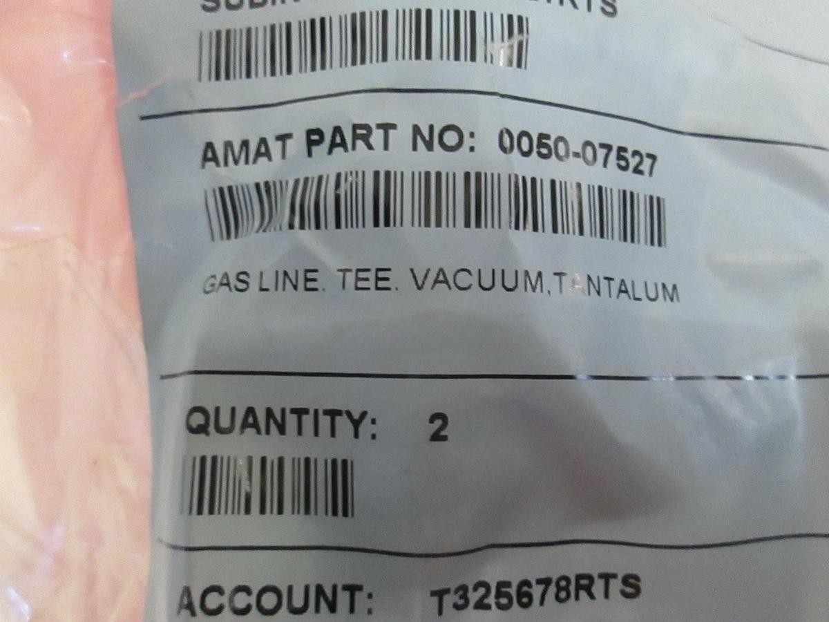 Used AMAT, Gas Line Tee Vacuum, Tantalum, 0050-07527, Used