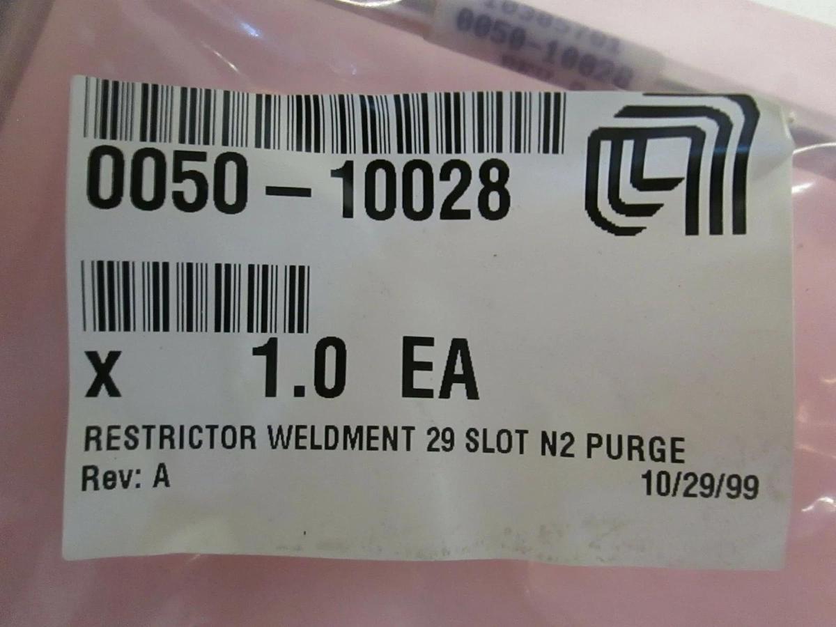 AMAT, RESTRICTOR WELDMENT, 29 SLOT, N2 PURGE, 0050-10028, New