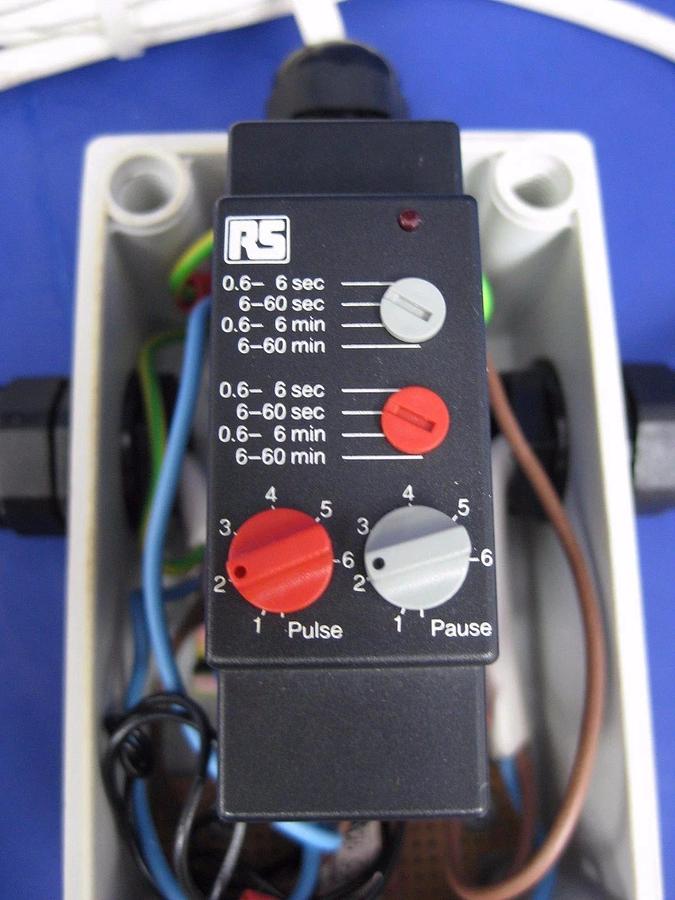 Used RS Brodersen 329-216 Time Delay Relay w/ Base and Transparent Junction Box
