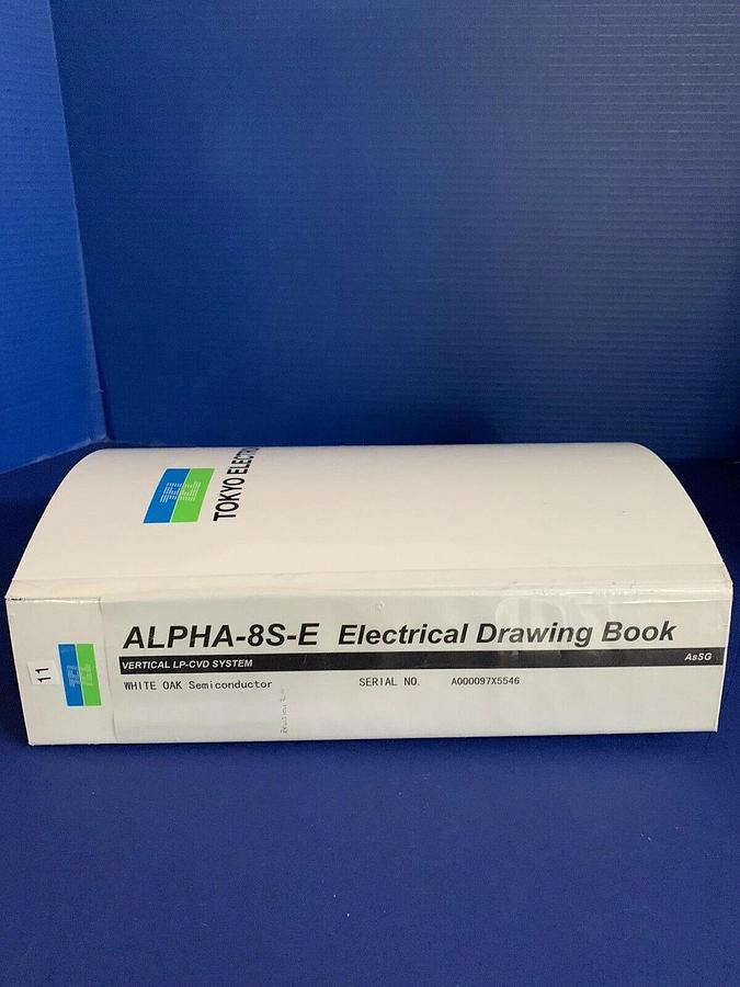Used Tokyo Electron ALPHA-8S-E Vertical LP-CVD AsSG Electrical Drawing Book