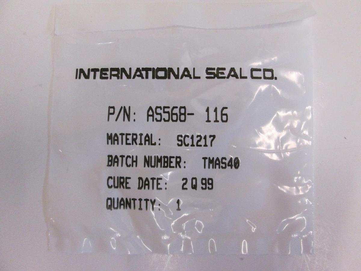 Used International Seal Co, AS568-116, White, SC1217, O-Ring Lot of 16