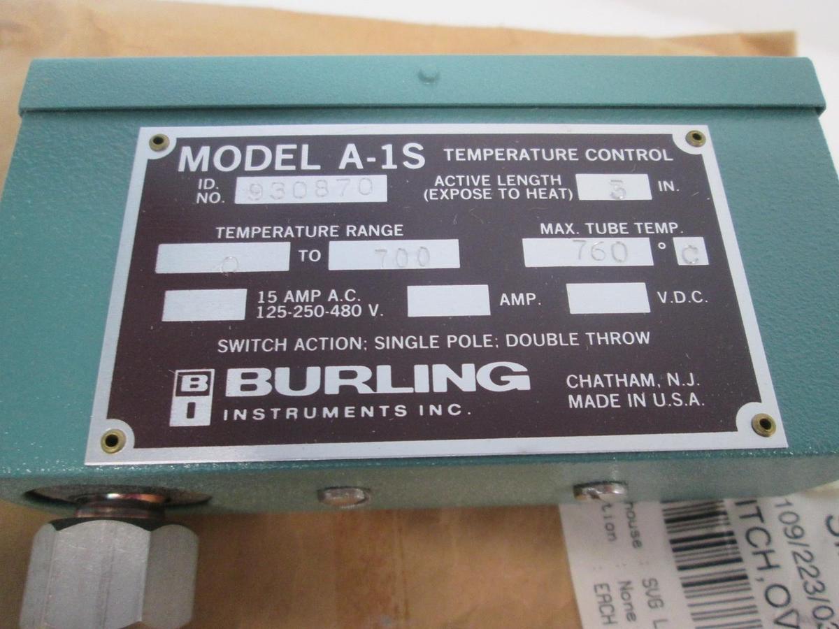 Burling, A-1S, Temperature Control, New
