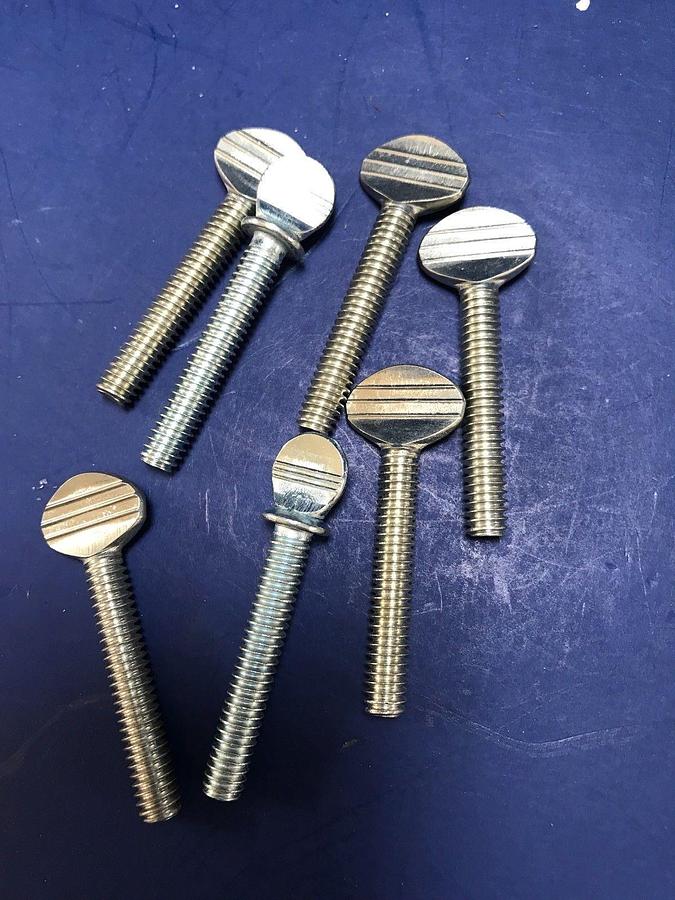1/4 X 1-1/2 Thumb Screw, Type P - Mixed With and Without Shoulder, Lot of 47