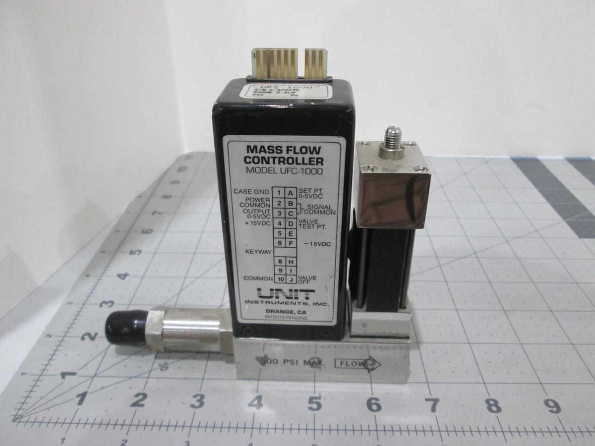 Used Unit, UFC-1000, Mass Flow Controller, O2, 5 SLM, Used