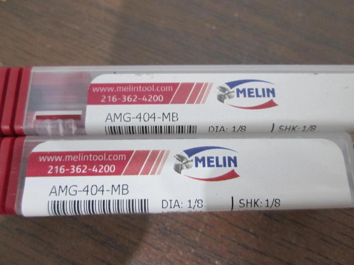 Melin, AMG-404-MB, Carbide Ball End Mill, 1/8 Dia, New, Lot of 2