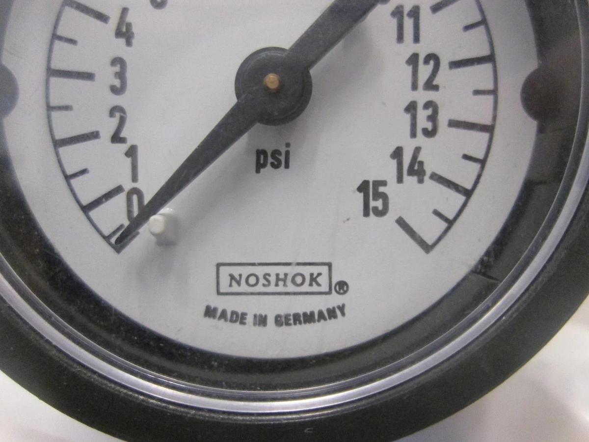 NOSHOK, 209-028, 0-15 PSI PRESSURE GAUGE, New